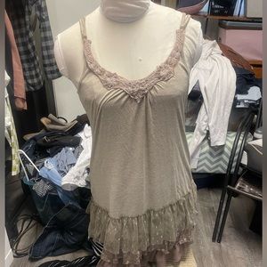 Tan á reve short dress Size Medium